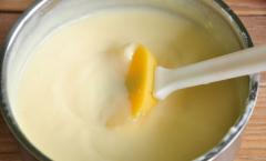 Custard for cake simple recipe at home