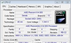 Prosesor AMD Phenom II: spesifikasi, deskripsi, ulasan Berapa frekuensi ideal untuk Phenom
