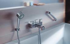What is a mortise mixer for an acrylic bathtub?