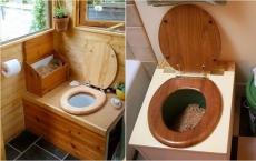 Membuat toilet luar ruangan di dalam negeri: pilihan dan contoh konstruksi bertahap